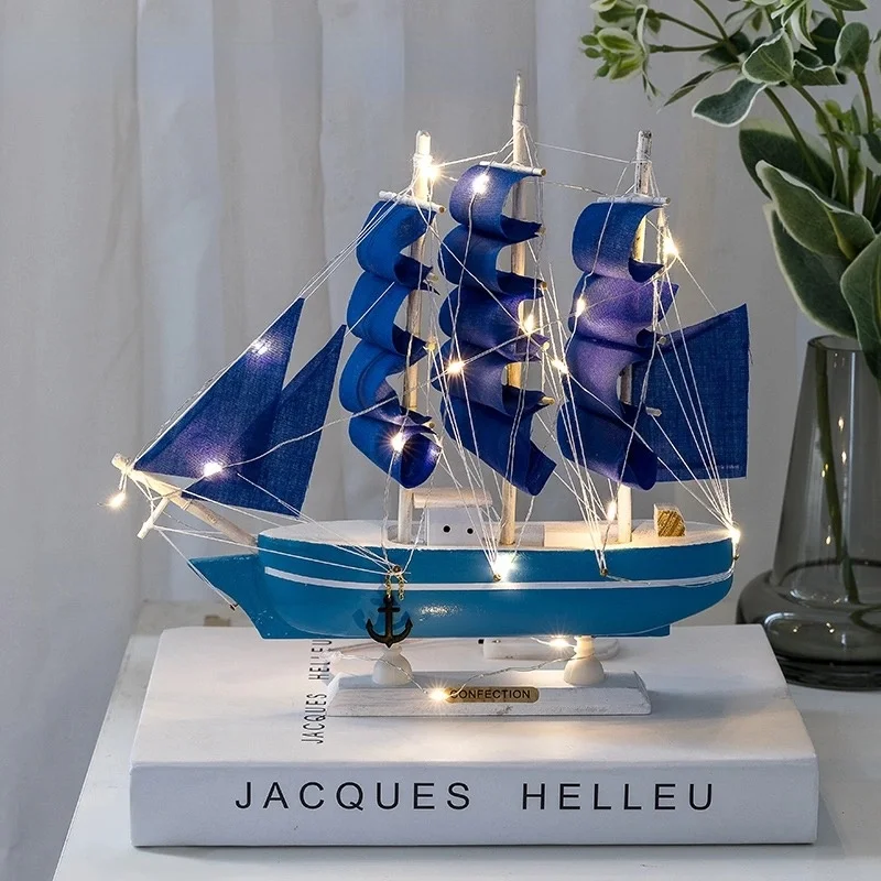 

Home Decoration Wooden Ornaments Smooth Sailing Model Crafts Abstract Sculpture Office Desktop Ornaments Ornaments Gifts