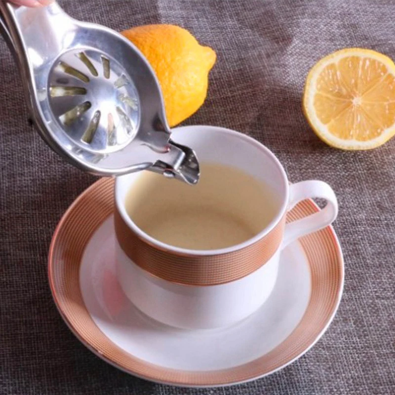 Мини Ручной пресс для выжимки лимона Кухня Нержавеющая сталь ручной Пресс