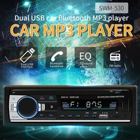 12v 1 din in dash car stereo fm radio mp3 audio player hands free calls aux input sd tf dual usb mp3 mmc bluetooth compatible
