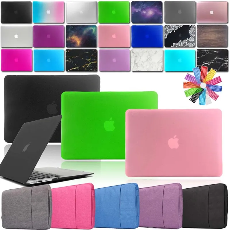 Твердый чехол для ноутбука KK & LL + сумка клавиатуры Apple MacBook Air Pro Retina 11 12 13 15 и New Air13/Pro