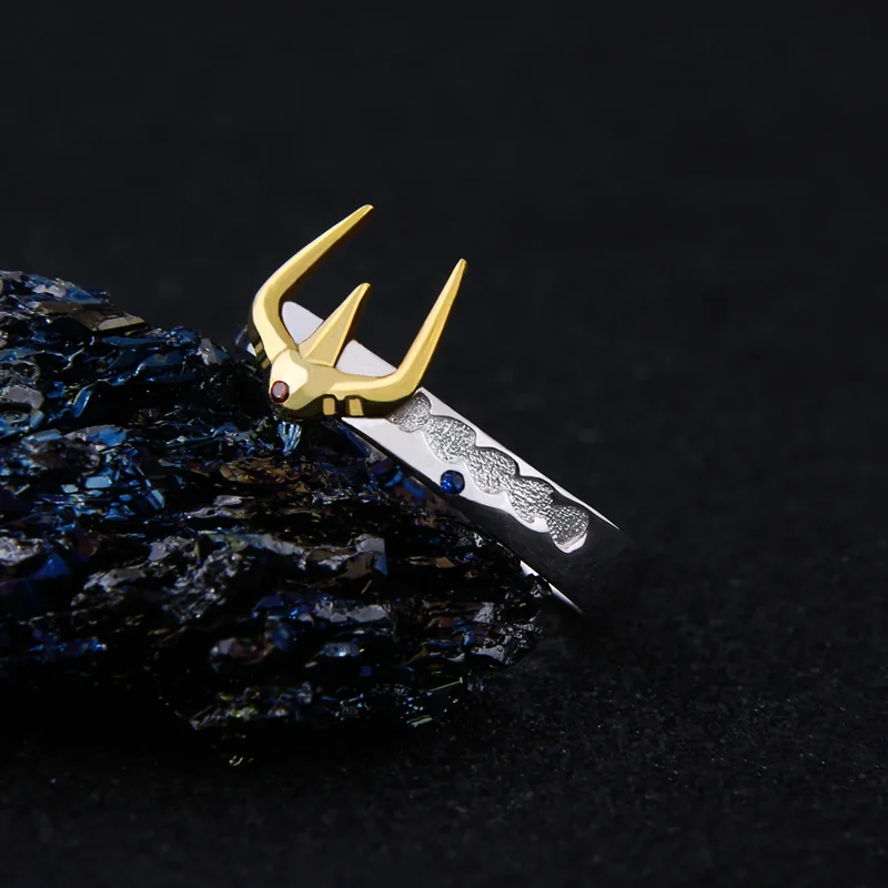 

Anime Ring Saint Seiya Cloth Myth Leonis Ikki 925 Sterling Silver Finger Ring Adjustable Jewelry Cosplay Props Xmas Gift Anime R