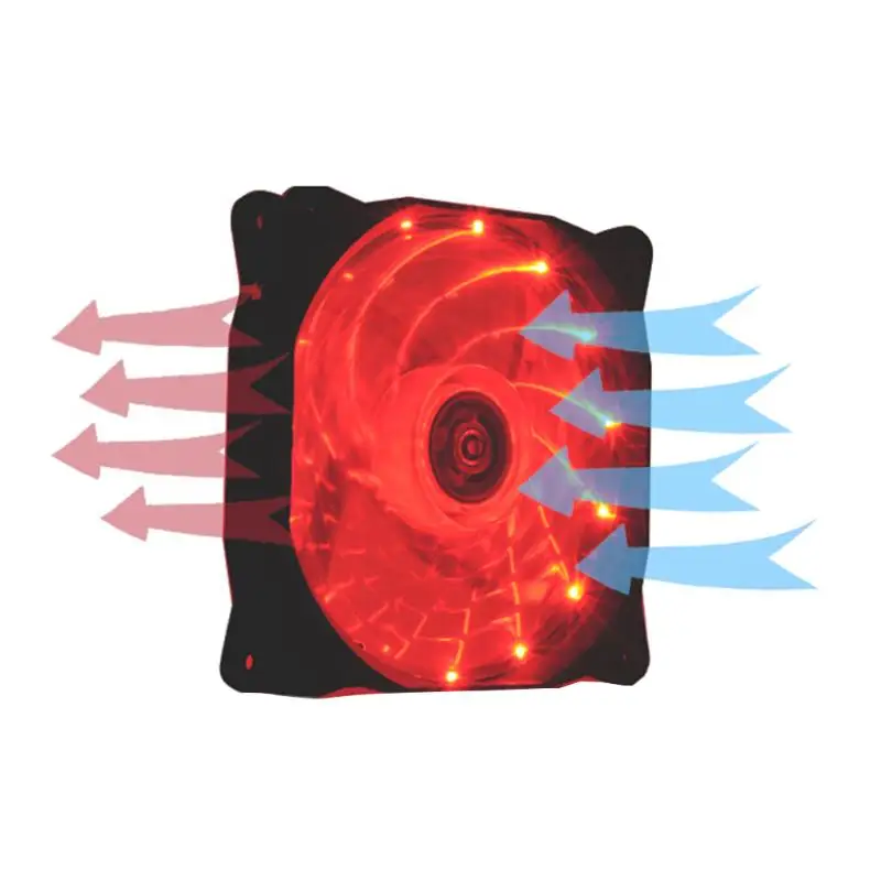 Чистая Бесшумная светодиодная подсветка 120 мм для корпуса ПК вентилятор