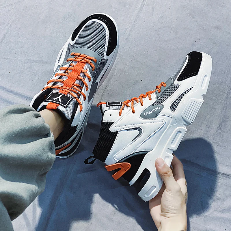 

Autumn Outdoor Man Casual Shoes Fashion Men Shoes Adult Sneakers Comfortable High-top Breathable Chaussure Homme Dropshipping