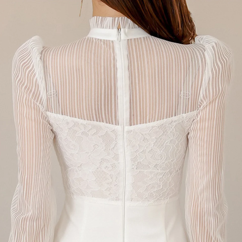 Черно-белое элегантное вечернее платье весенние сексуальные прозрачные