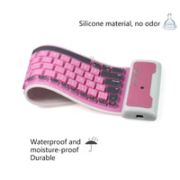 new foldable silicone keyboard waterproof rollup keyboard for notebook laptop mobile phone hot sale