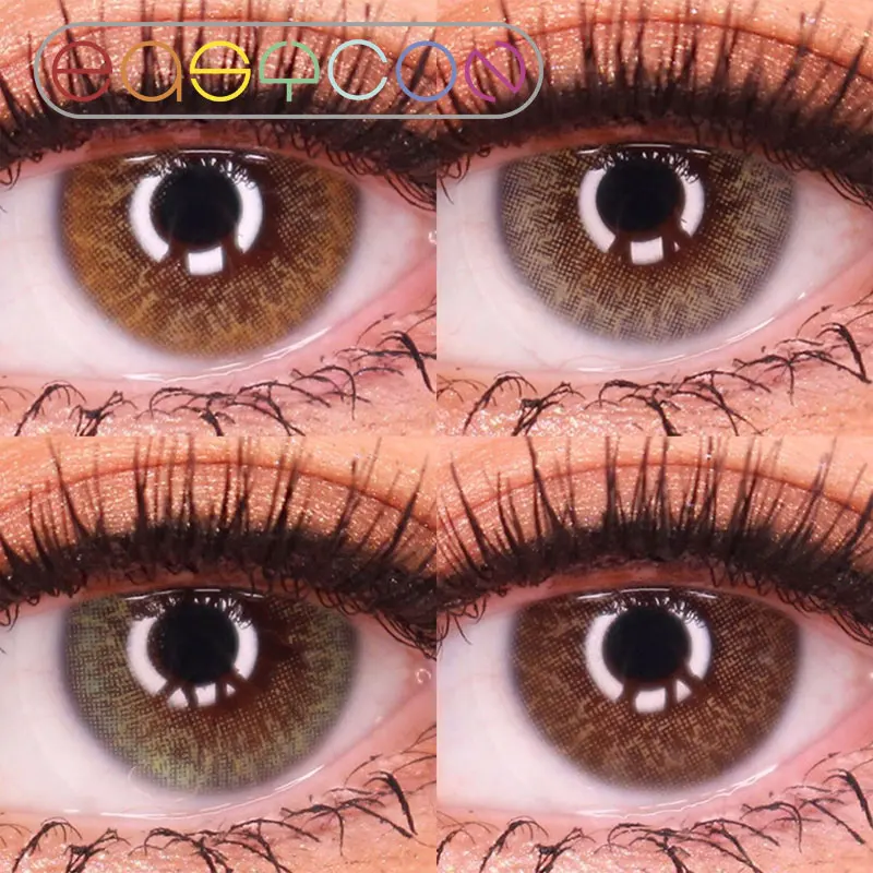 

EASYCON Iris green Cosmetic Fantasy Colorful Contact Lenses for eyes exclusive Yearly Makeup pcs/pair Degree prescription myopia