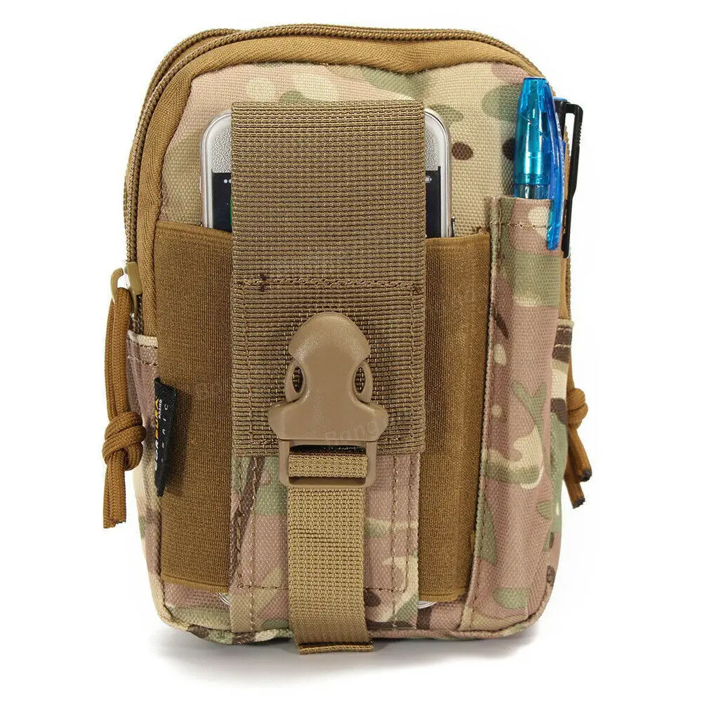 

Men Waist Bag Canvas Fanny Pack Belt Phone Drop Leg Bags Military Zipper Waterproof Phone Waist Packs 6.8 Inch Cellphone Bum Bag
