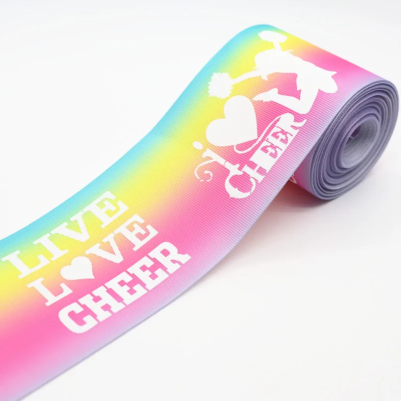 5 ярдов 3 дюйма 75 мм рандомная лента с принтом корсажная для бантов волос