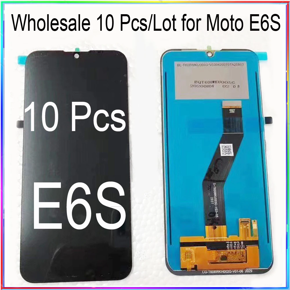 

WholeSale 10 Pieces/lot for Moto E6S LCD Screen Display with Touch Digitizer Assembly