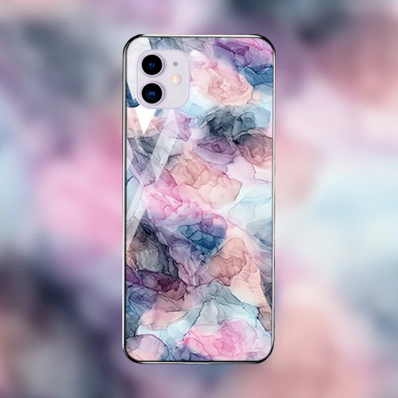 Чехол для телефона iphone 11 12 Pro Max чехол Mini X XR XS 8 7 6 6s plus твердая мраморная задняя