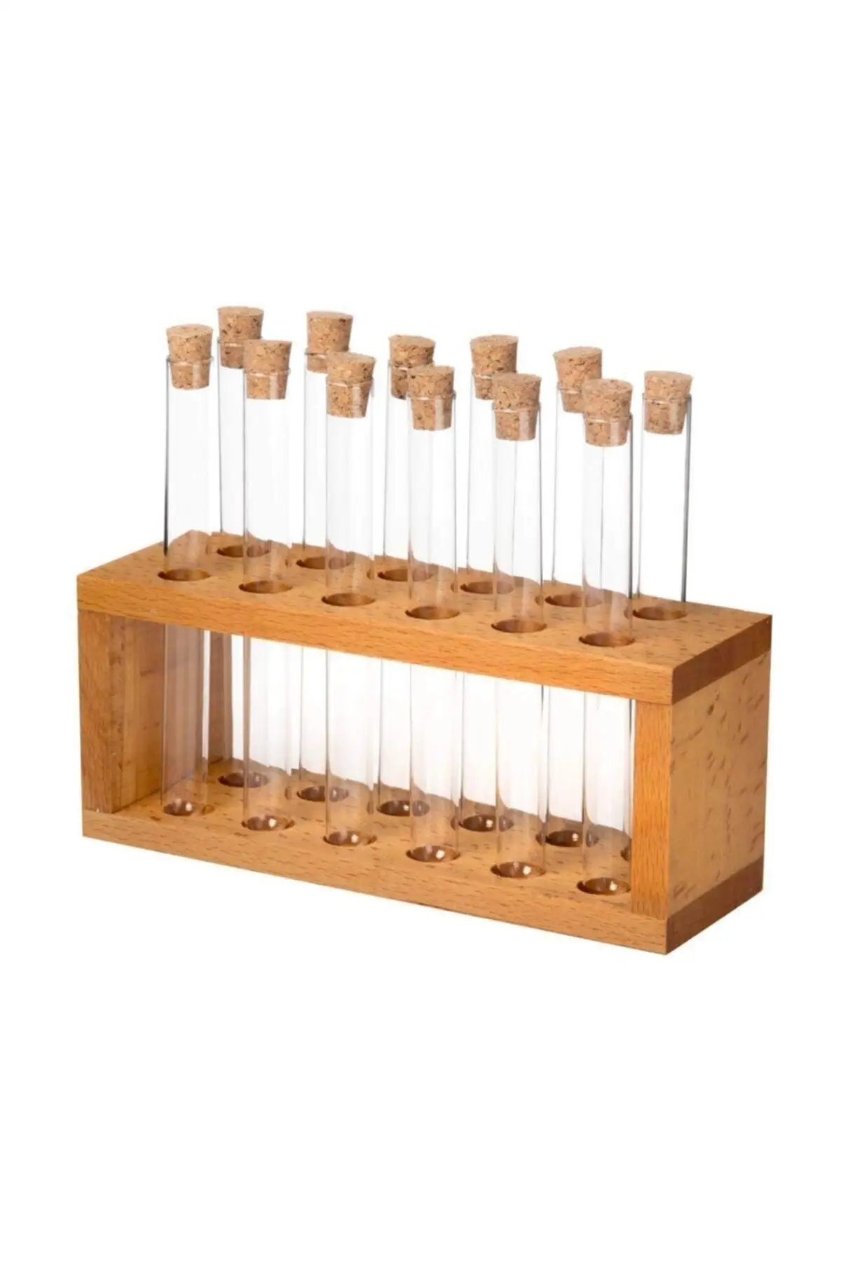 

12 Piece Felisa Bamboo & Glass Spice Rack Set