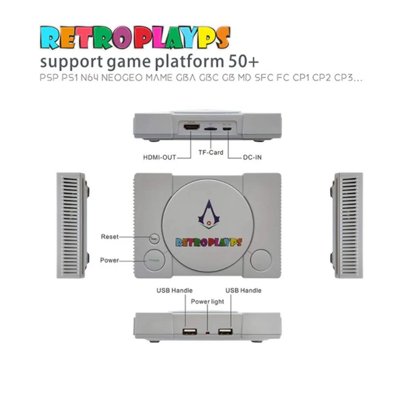 Для Raspberry Pi консоль HD ТВ Видео Ретро игровая встроенный 7000 + игры 50 эмулятор плеер
