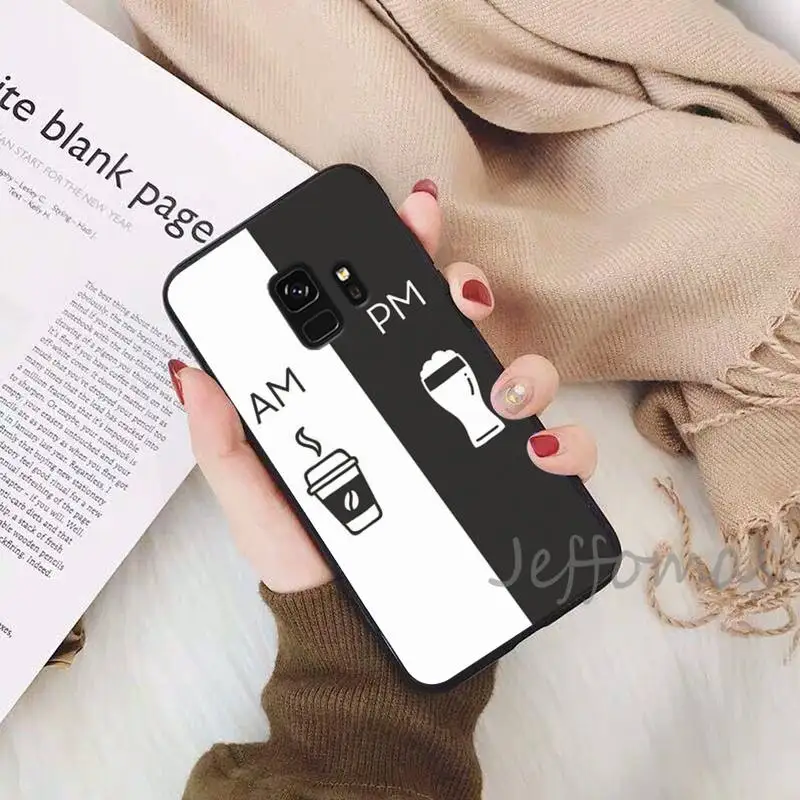 

Coffee Wine Cup Phone Case For Samsung Galaxy S5 S6 S7 S8 S9 S10 S10e S20 edge plus lite