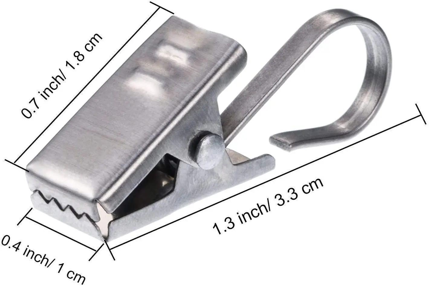 

Stainless Steel Curtain Rod Buckle Clips Stainless Steel Window Shower Curtain Rod Clips Rings Drapery Clips Home Decoration
