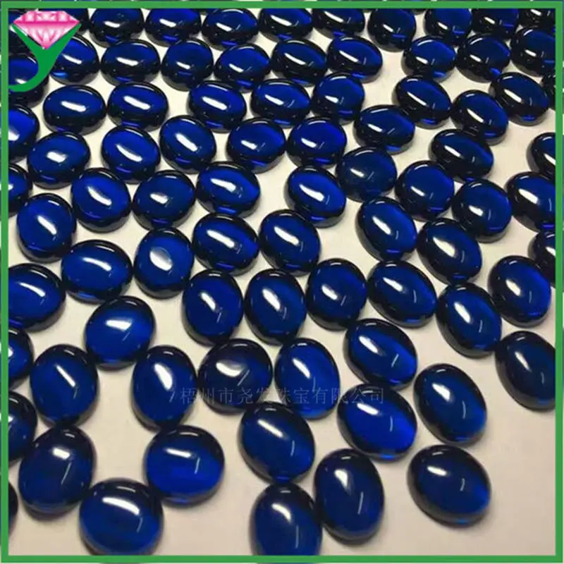 5A Mohs твердость 9 5x7 ~ 10x12 мм 34 # синие драгоценные камни корундовые Камни Свободный