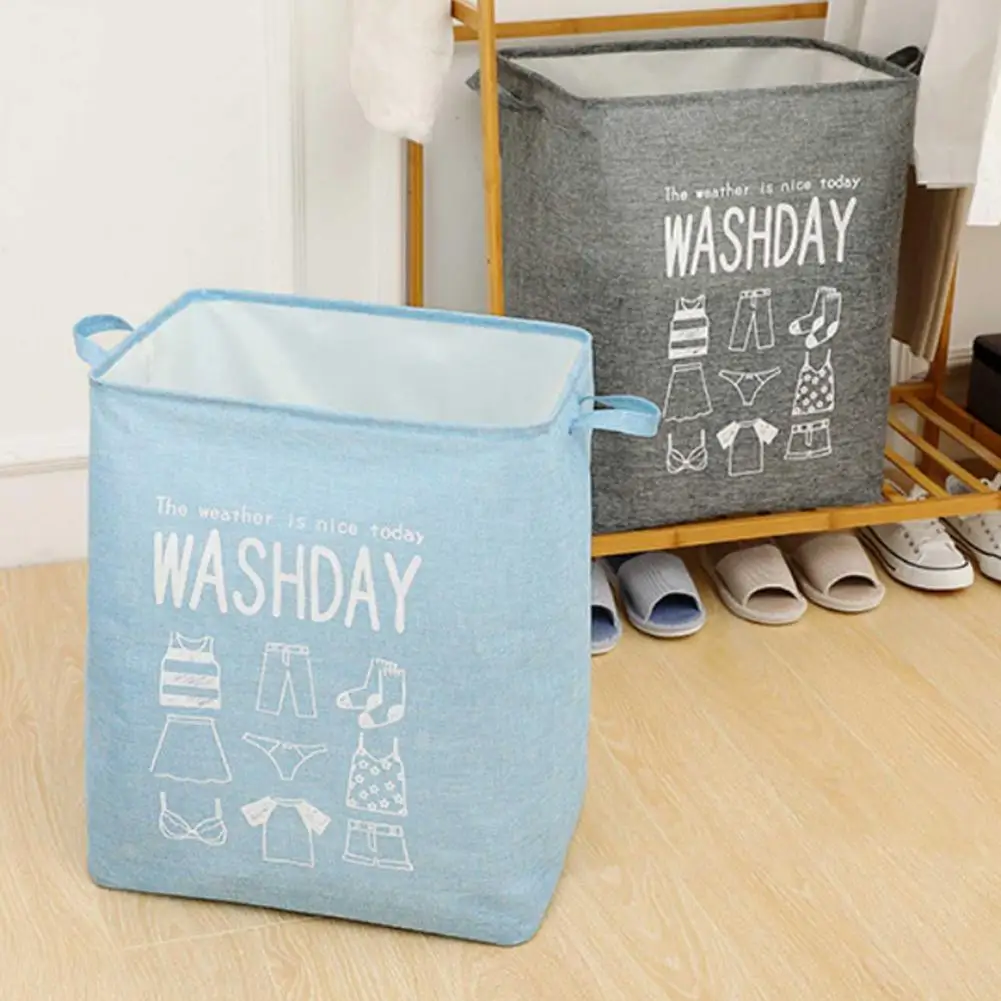 Корзина для белья большой емкости прочная модная корзина плотная холщовая