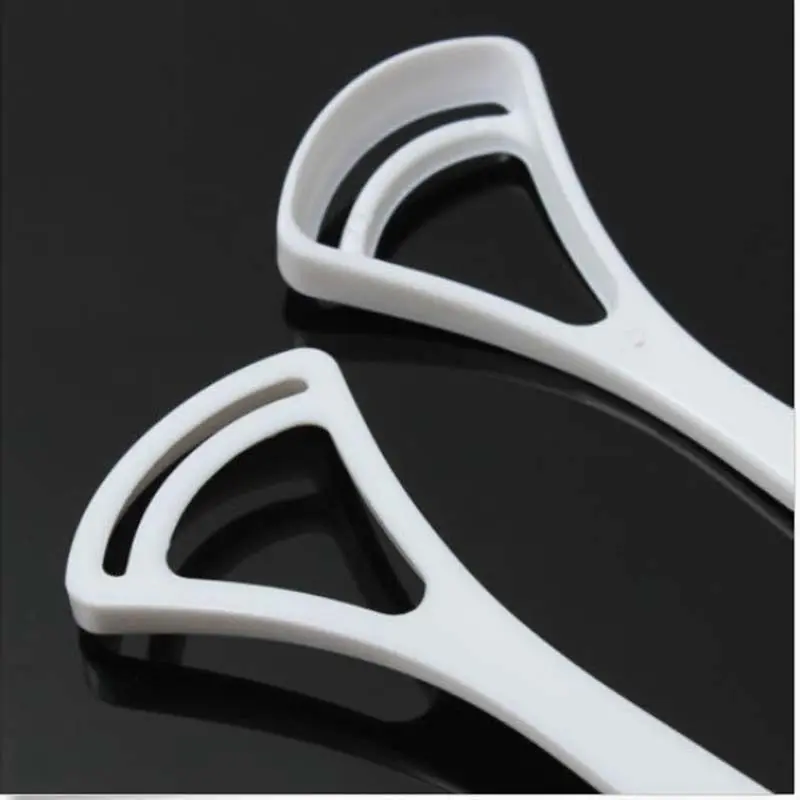 

Effective Convenient 1Pair New Dental Care Tongue Clean Tool Good Breath Cleaner Scraper Handle Hygiene Reduce Tooth Decay