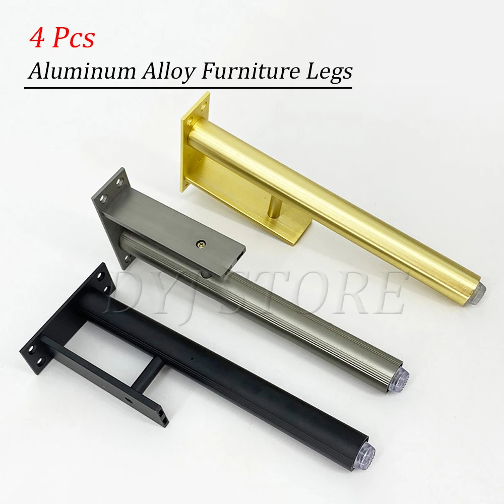 

4 Pcs Modern Style Sofa Legs Adjustable Aluminum Furniture Legs As Sofa Table Couch Desk TV Stand Coffee Table Cabinet Legs