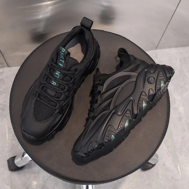 

Женские кроссовки на массивной платформе Ulzzang, дизайнерские модные сетчатые кроссовки на вулканизированной подошве, 5 см, осень 2020