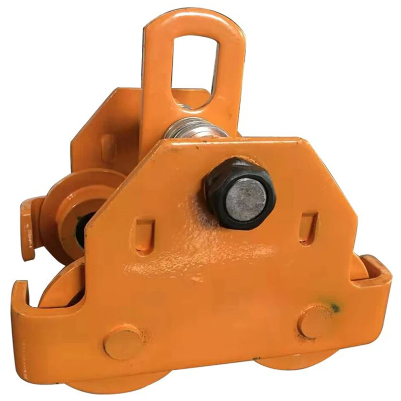 1 тонна Обычная тележка с нажимной балкой Монорельсовая подъемной цепью цепной