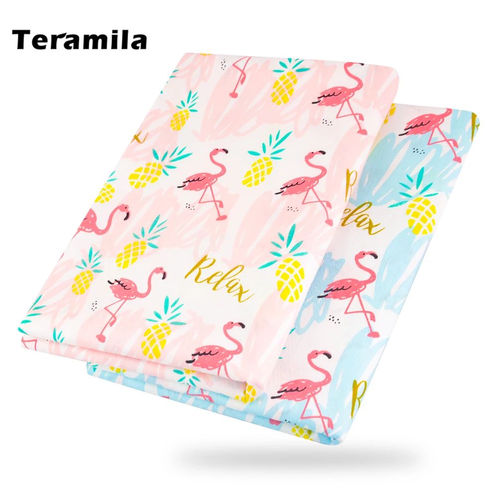 

Teramila 100% Cotton Fabric Animal Design Pink Cloth Handmade Home Textile DIY Bed sheet Baby Sewing Patchwork Craft Decoration