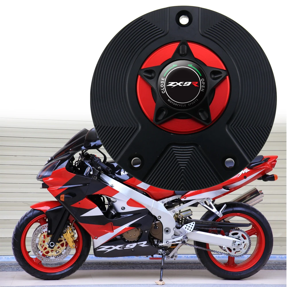 Аксессуары для мотоциклов KAWASAKI ZX 9R NINJA 2001 2003 крышка CNC ZX9R бензобака|Накладки и