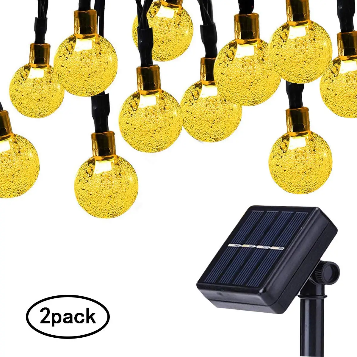 Светодиодный светильник на солнечной батарее для сада и лужайки сказочный