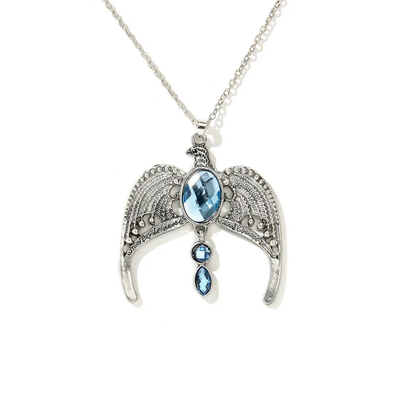 

Модная бижутерия, винтажное Очаровательное ожерелье с подвеской в виде короны орела HP Ravenclaw для мужчин и женщин