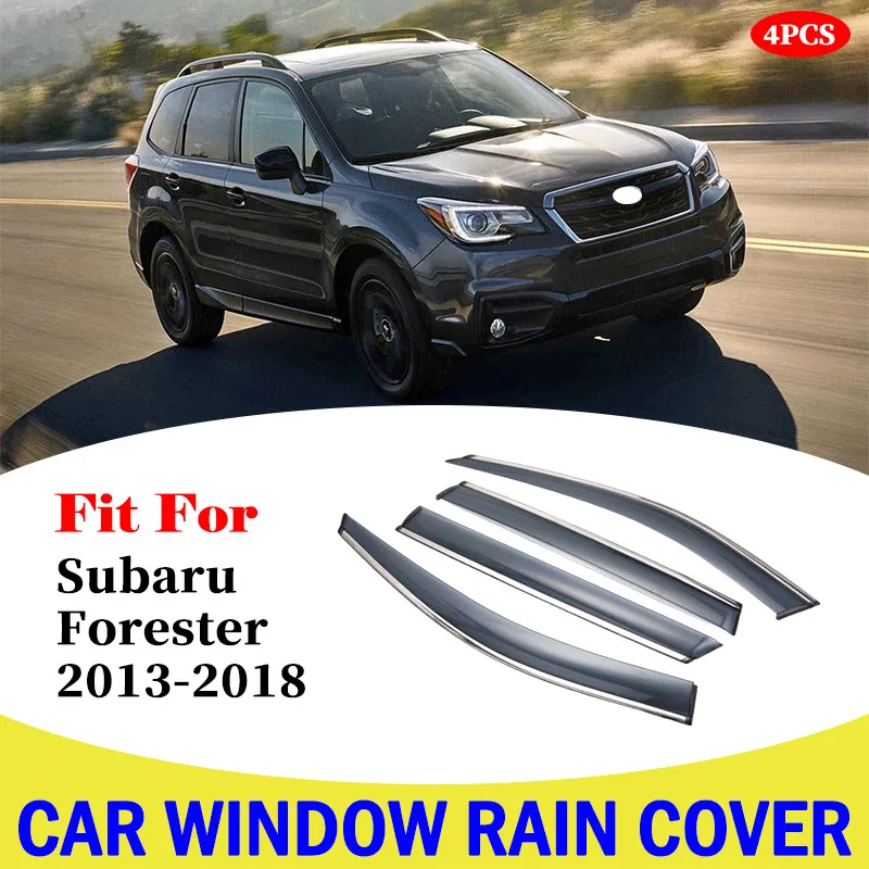 Auto Fenster Regen Schild Visier Guards Protector Sonne Wind Deflektor Schatten Abdeckung Für Subaru Forester 2013-2018 Auto Zubehör