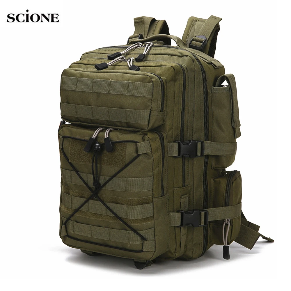 30L Camping Backpack Military Bag Men Travel Bags Tactical Army Molle Climbing Hiking Outdoor Camping Backpack Hunting XA245A