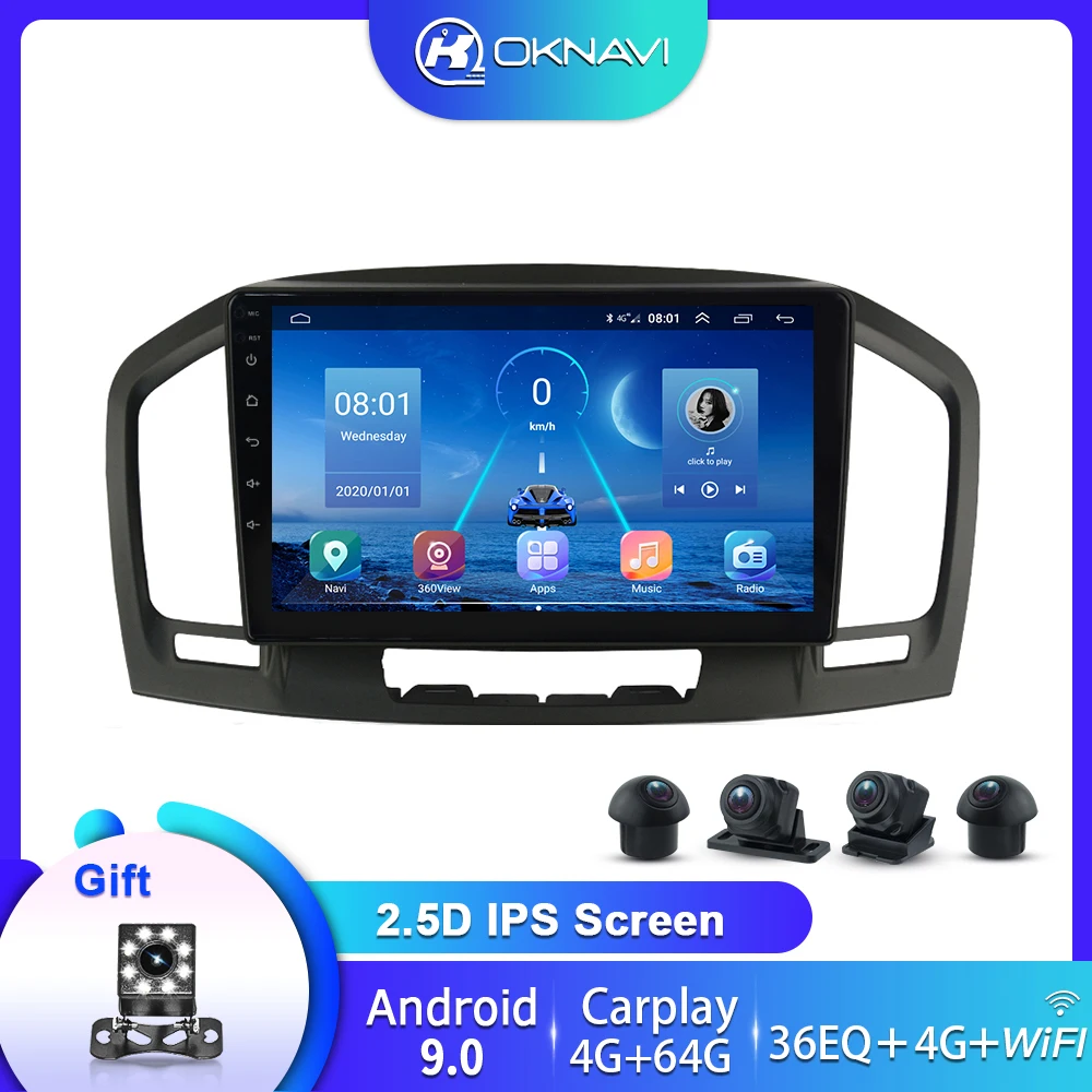 Автомобильная магнитола с камерой 360 Android 9 0 Carplay для Opel Insignia CD300 CD400