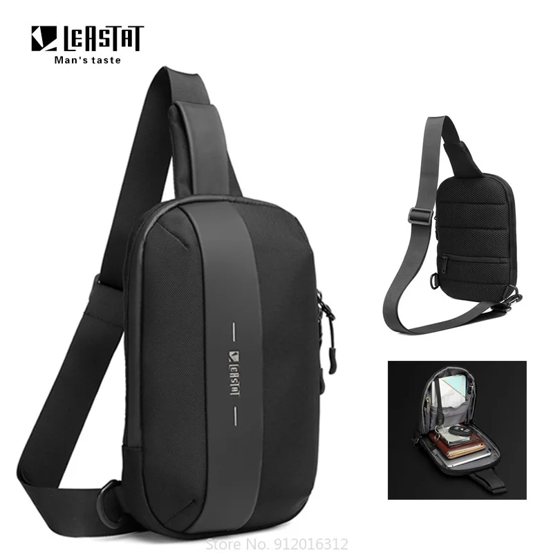 

New Fashion Men's Chest Bag Leisure Light Sports Cycling Bag Trendy Messenger Bag Travel Crossbody Shoulder Bags