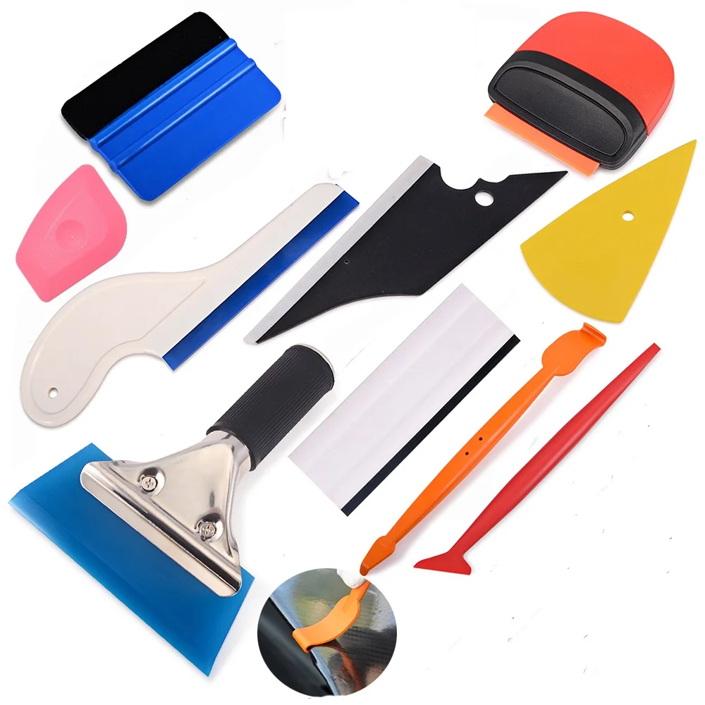 EHDIS Магнитный скребок из углеродного волокна Виниловая наклейка для автомобиля