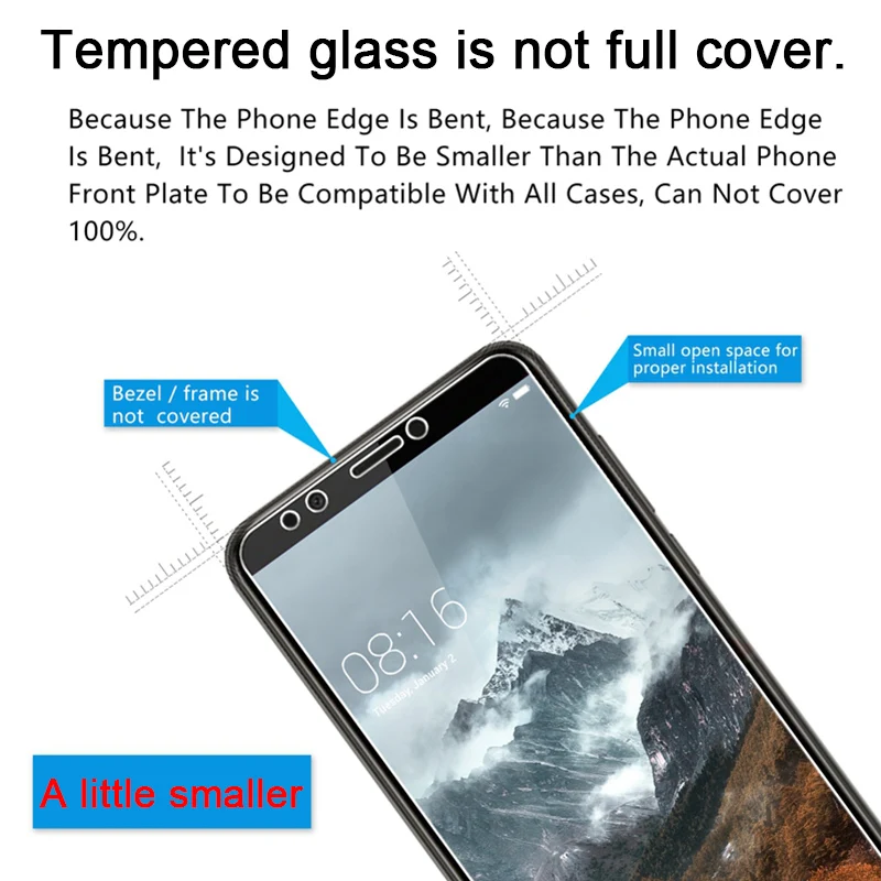 Закаленное стекло 9H для Huawei Mate 20 Lite P20 Pro P7 P6 HD 2 шт.|Защитные стёкла и плёнки