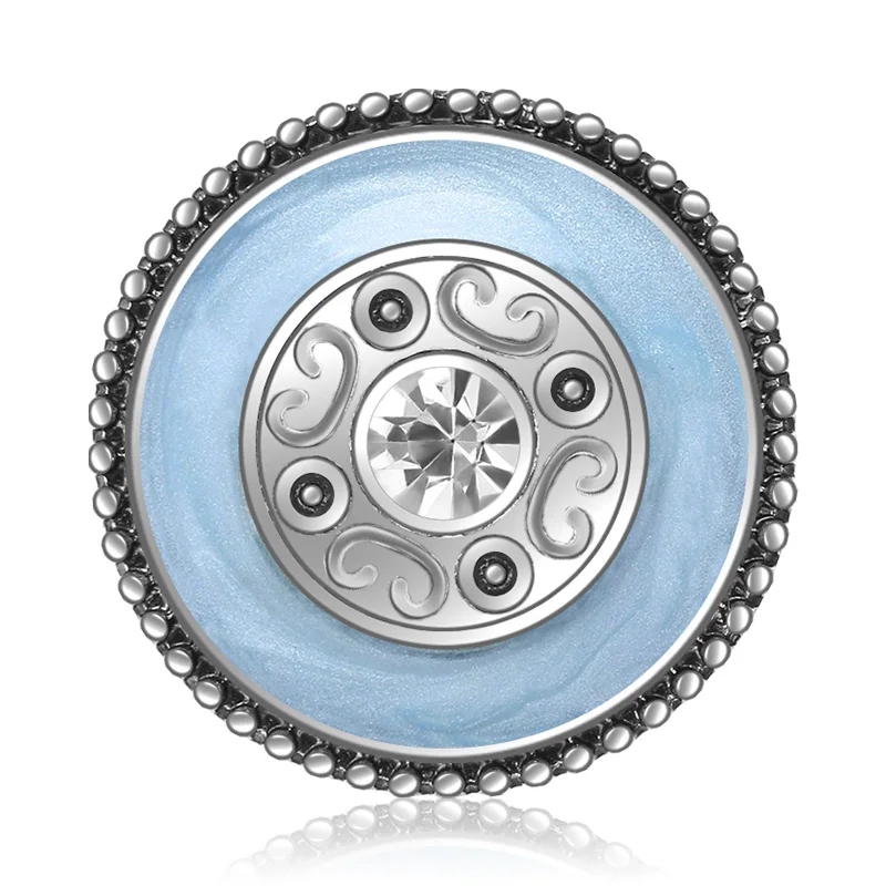 

KZ3626 New Round Colorful Pattern Simple style 18MM snap buttons fit DIY 18MM snap bracelet snap jewelry Gift