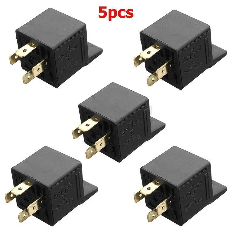 5 шт./компл. 4 Pin 12V 30A авто реле стартера мотора автомеханический переключатель для