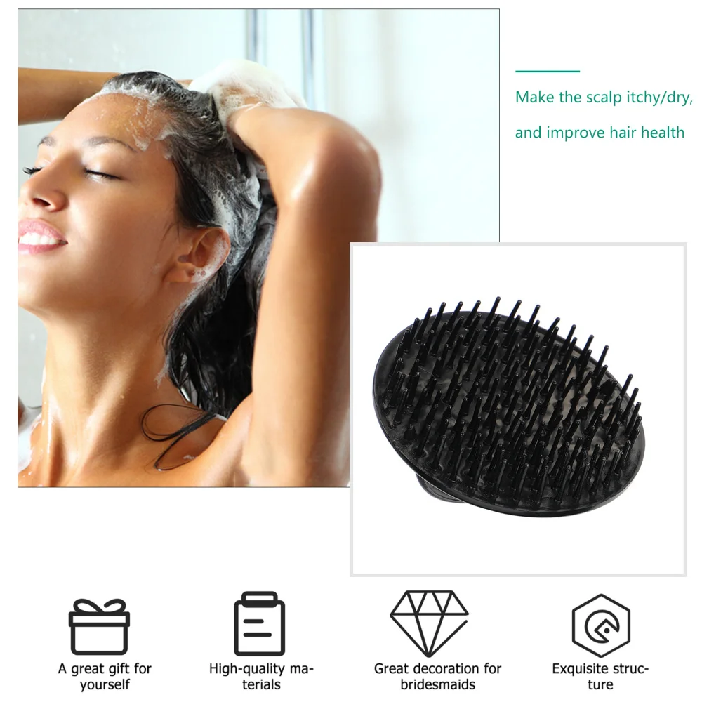 

6pcs Shampoo Brush Brush Hair Scalp Brush Head Cleaning Massager