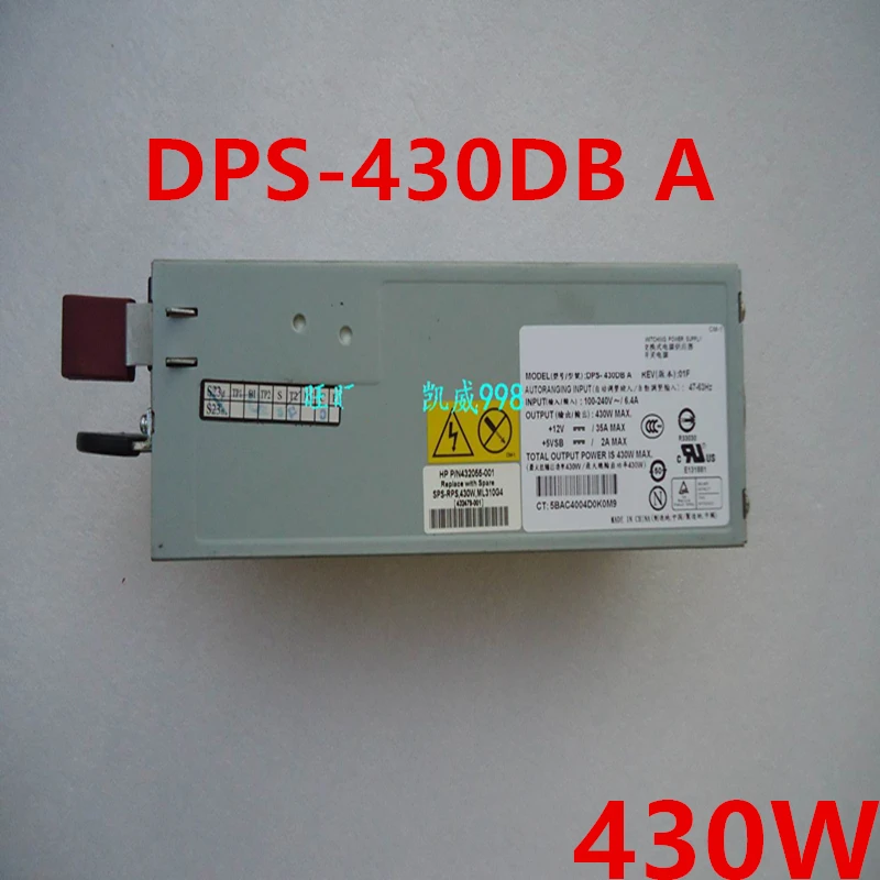Почти новый оригинальный блок питания для ПК HP ML310G4, DPS-430DB A 432479-001 432055-001