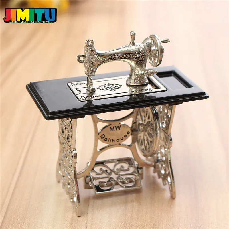 JIMITU миниатюрная швейная машина винтажная игрушка мебель игрушки подарки для 1/12