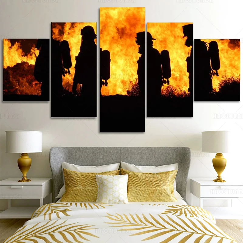 Настенный плакат для пожарных художественные принты на холсте домашний декор