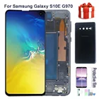 100% Оригинальный ЖК-дисплей для SAMSUNG Galaxy S10E G970FDS G970U G970W SM-G9700 ЖК дисплей с сенсорным экраном Digitizer Замена + задняя крышка