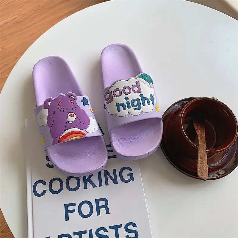 

Comfortable unique slippers women wear Korean ins Joker stripe indoor anti-slip bathing students' household slippers in summer