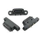 5-50 шт. USB 3.1 разъем тип C 2-контактный сварочный провод женский водонепроницаемый гнездовой разъем с отверстием для винта порт быстрой зарядки 2P