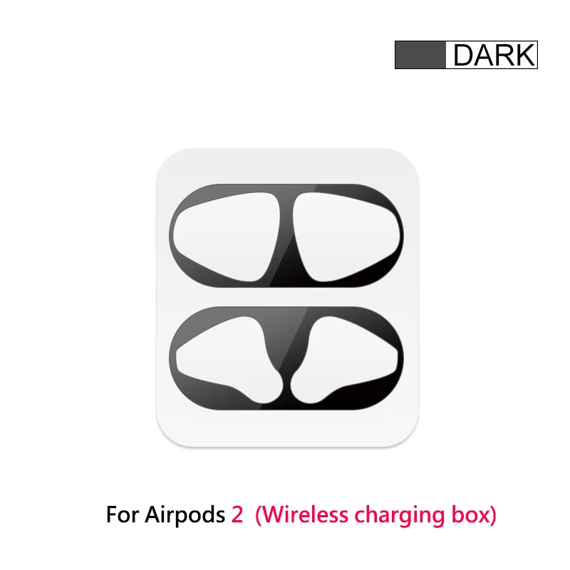 01 Ультратонкая защитная наклейка для Apple AirPods 2, внутренняя Защитная крышка для наушников, Пылезащитная наклейка для Airpods 2 - Цвет: 01