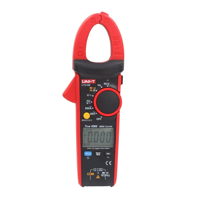 Токоизмерительные клещи UT216A UT216B 600A Цифровые токоизмерительные Мультиметры с