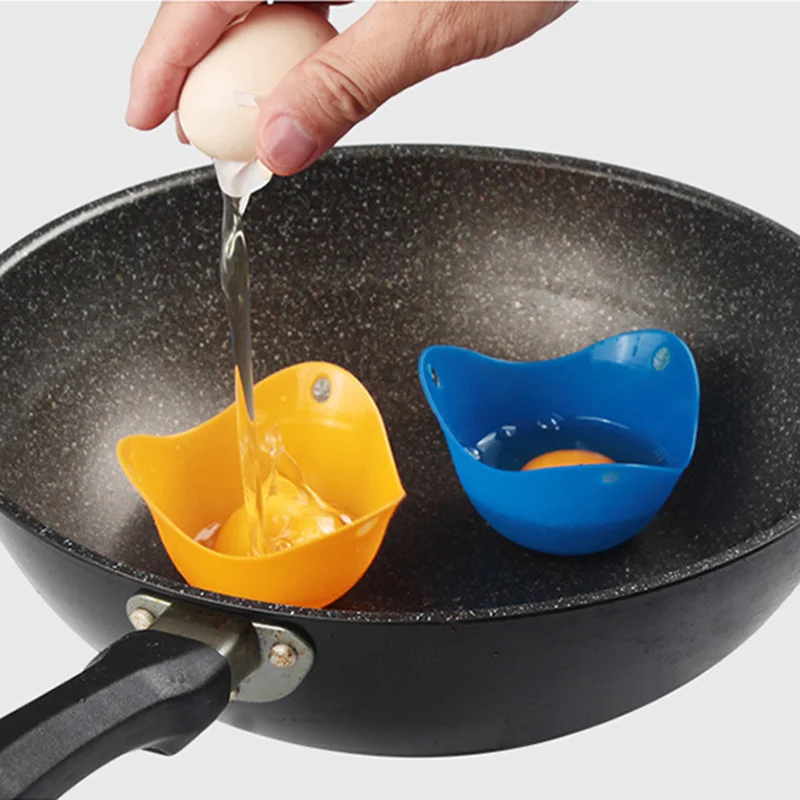 

4pcs/set Silicone Egg Poacher Poaching Pods Egg Mold Bowl Rings Cooker Boiler Kitchen Cooking Accessories Boiled Eggs Apparatus