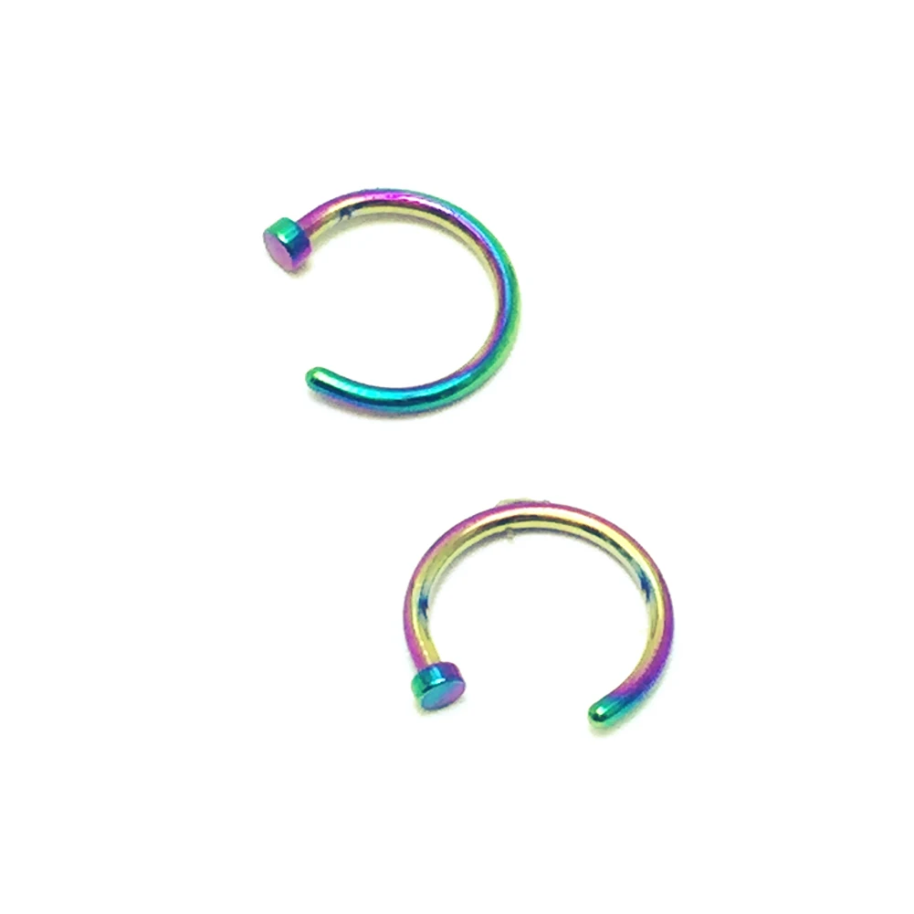 Кольцо-клипса из хирургической стали для пирсинга носа ювелирное изделие в стиле