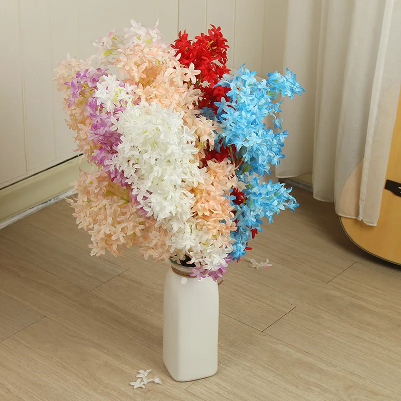 1 шт. искусственный цветок сиреневый крест украшение для дома офиса свадьбы