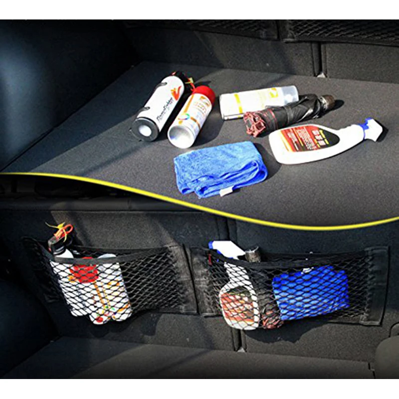 Car Universal Trunk Storage Mesh Wall Sticker Bag Sundries Goods Flexible Nylon LB024 | Автомобили и мотоциклы