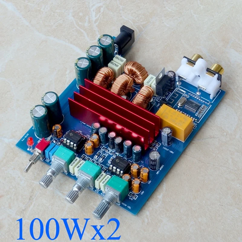 Портативная Плата усилителя TPA3116 Bluetooth 100Wx2 TPA3116D2 2 0 цифровой усилитель с